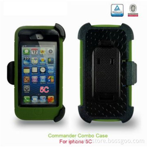 Commander 2-in-1 PC+Silicone Cover for Apple iPhone 5G